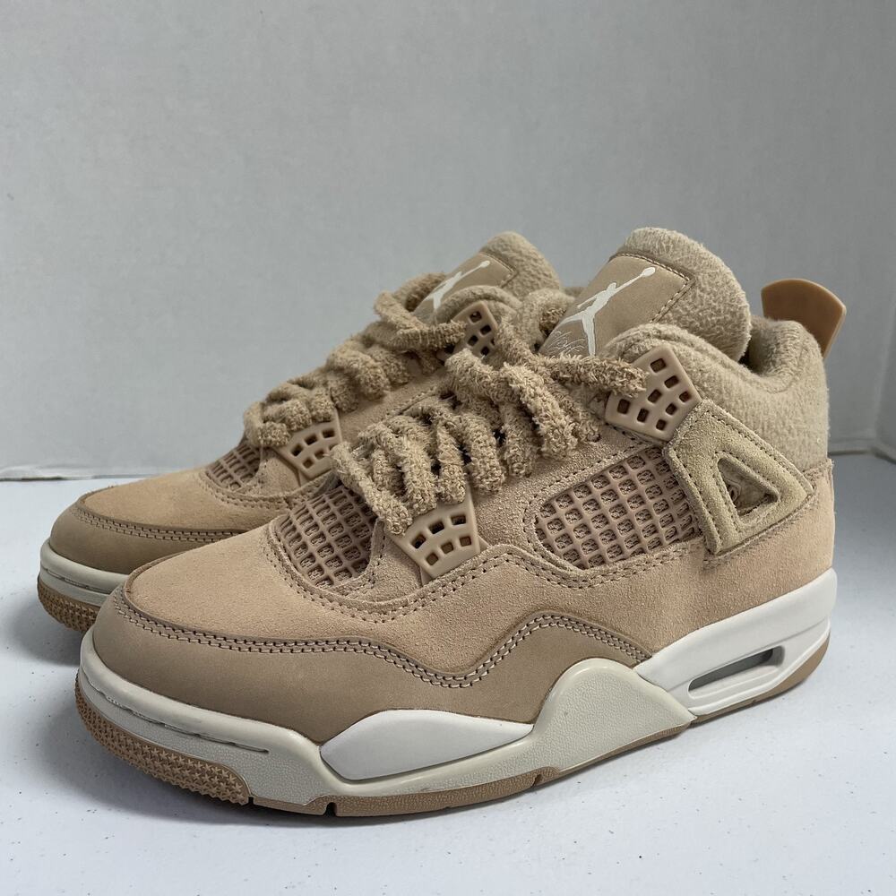 Air Jordan 4 Retro Cozy Girl HV0823 200 Size 6 Women Tan Suede Shoe